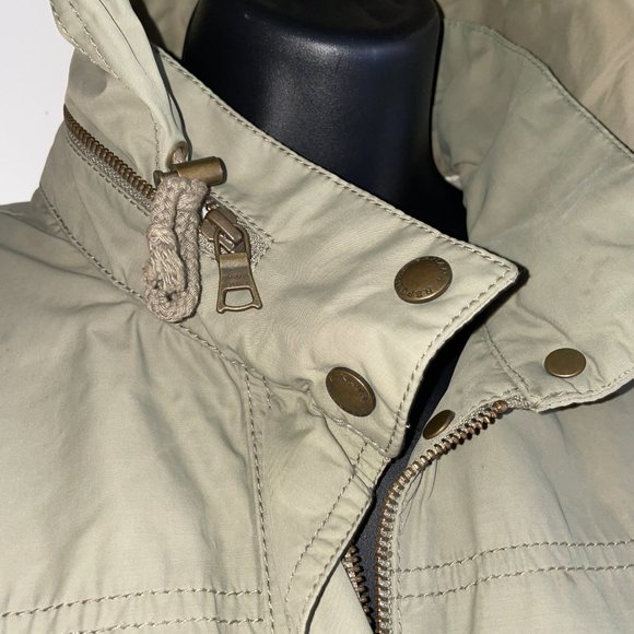 Banana Republic Women's Hooded Utility Jacket Beige Size Medium - Picture 3 of 6